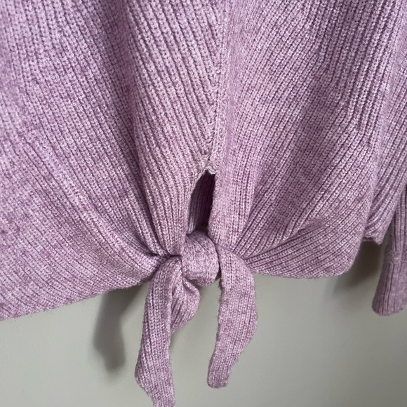 Moth by Anthropologie Purple Tie Sweater - Picture 2 of 4